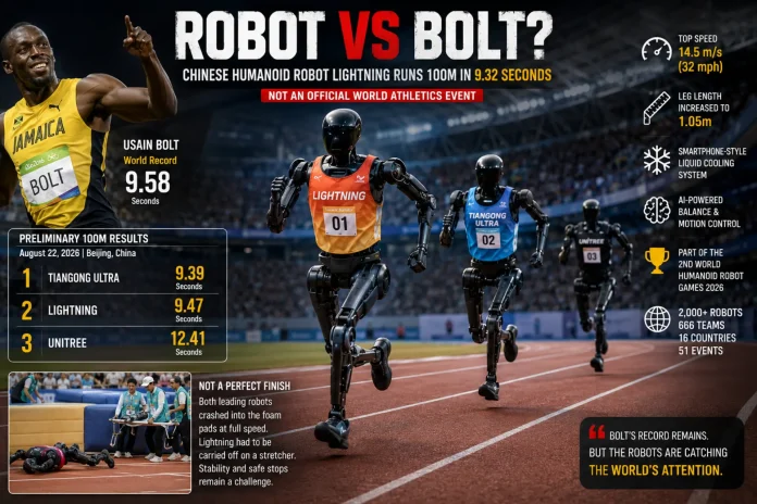 Chinese Humanoid Robot Breaks Usain Bolt's 100m Sprint World Record