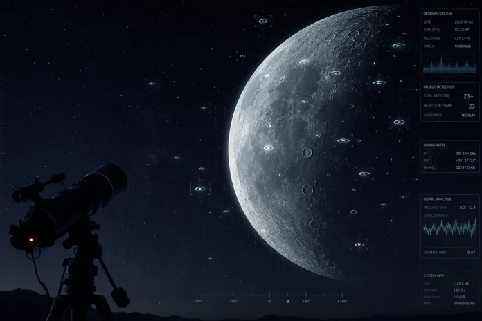 Moon secret alien base
