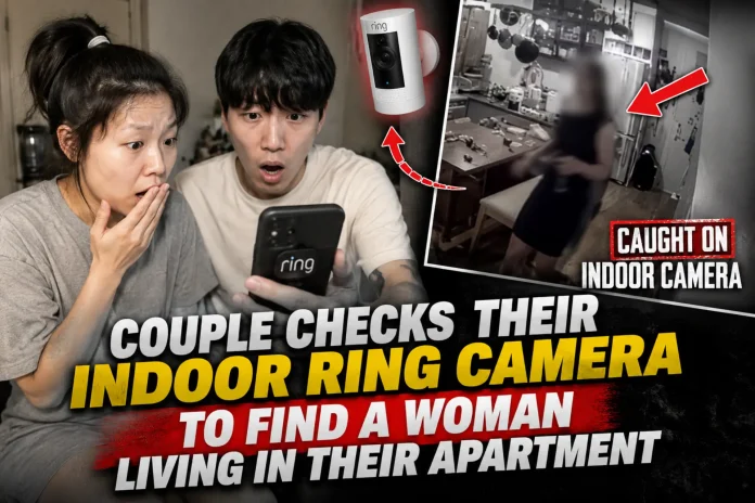 woman living in apartment Ring camera