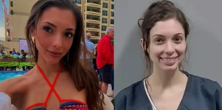 Florida Woman Grins in Mugshot After Urinating on Airbnb Furniture for OnlyFans Cash Florida woman Airbnb mugshot