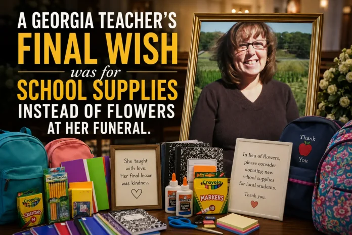 teacher funeral school supplies
