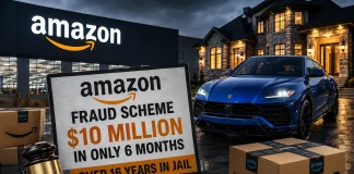 Amazon fraud, e-commerce scam, Amazon refund scheme, retail fraud case, million dollar fraud Amazon fraud scam