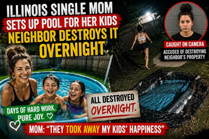Illinois single mom pool destroyed