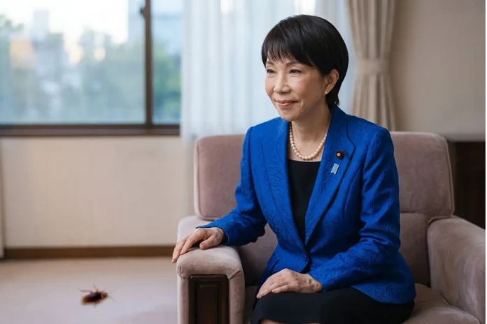 Japan PM Takaichi lonely secretary cockroach