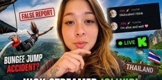 Kick Streamer JollyIRL Confirms She is Alive After Bungee Jumping Death Hoax JollyIRL bungee jumping accident
