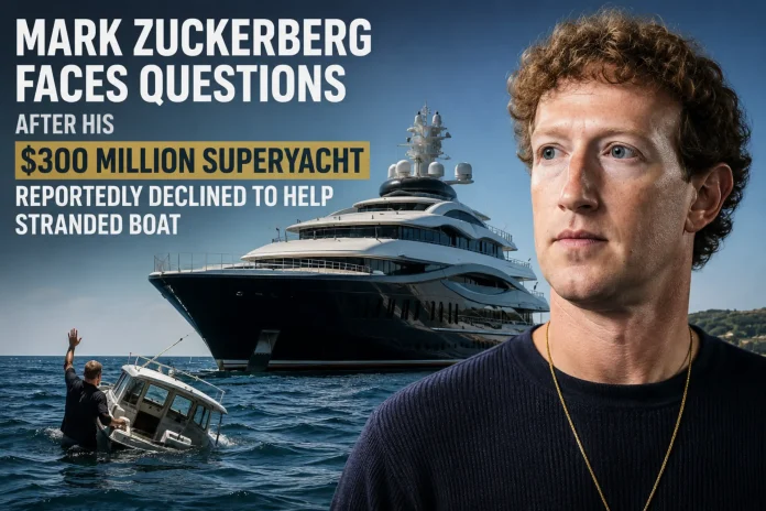 Mark Zuckerberg faces questions after his $300 million superyacht reportedly declined to help stranded boat