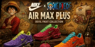 Nike x One Piece Announce New Air Max Plus Devil Fruit Collection Nike One Piece collection