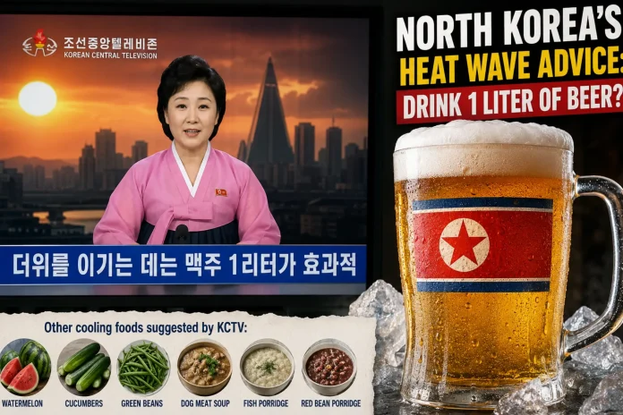 North Korea beer heatwave