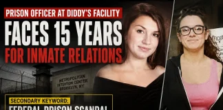 Prison Officer at Diddy’s Facility Faces 15 Years for Inmate Relations Prison Officer at Diddy's Facility Faces 15 Years for Inmate Relations