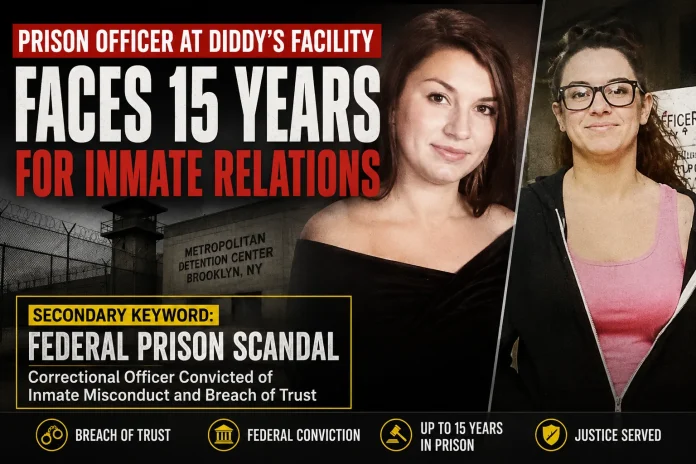 Prison Officer at Diddy's Facility Faces 15 Years for Inmate Relations