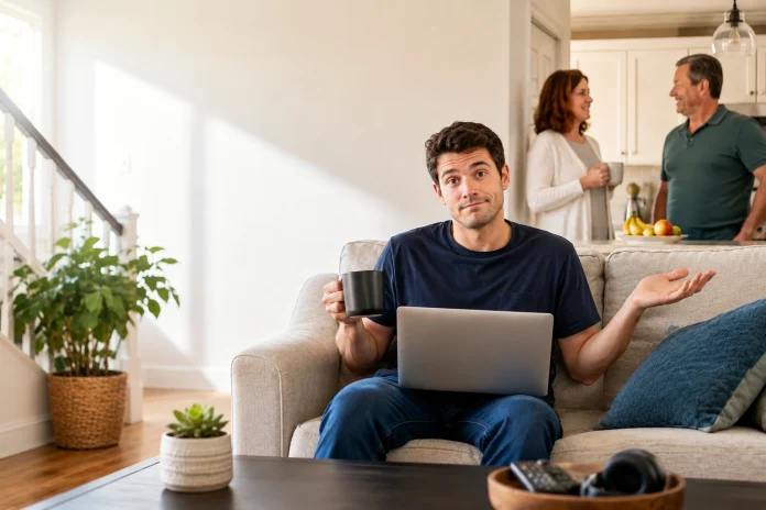 young adults living with parents
