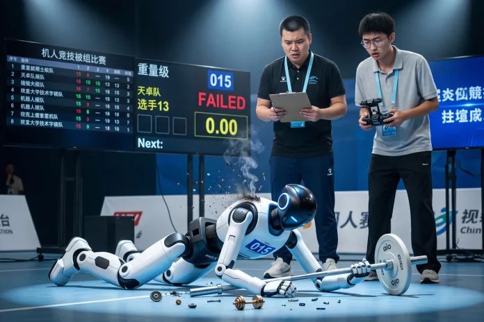 robot dies lifting smallest weight