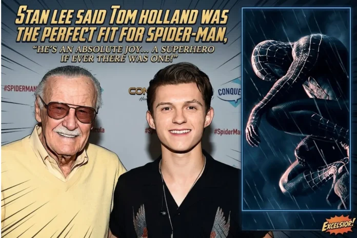 Stan Lee Tom Holland Spider-Man