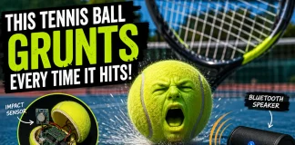 Viral DIY Tennis Ball Grunts Loudly Every Time It Bounces DIY grunting tennis ball