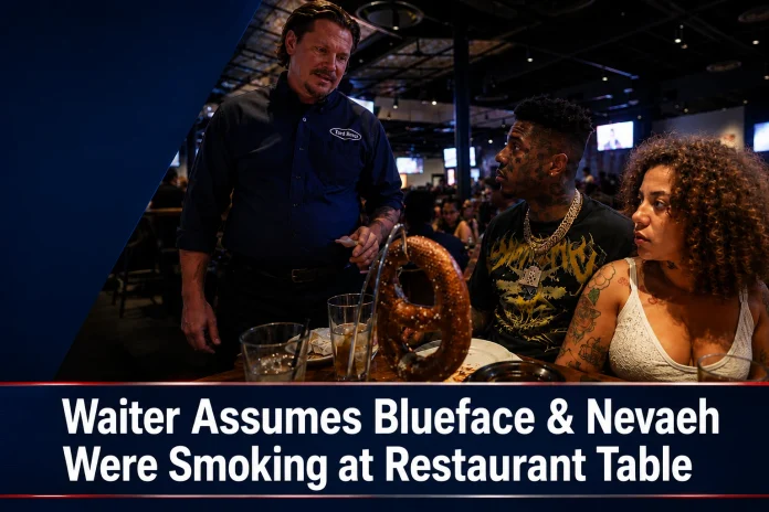Blueface and Nevaeh restaurant