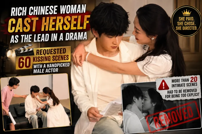 Chinese woman short drama kissing scenes