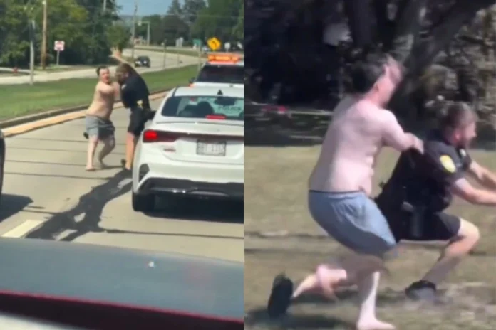 Police officer assaulted video