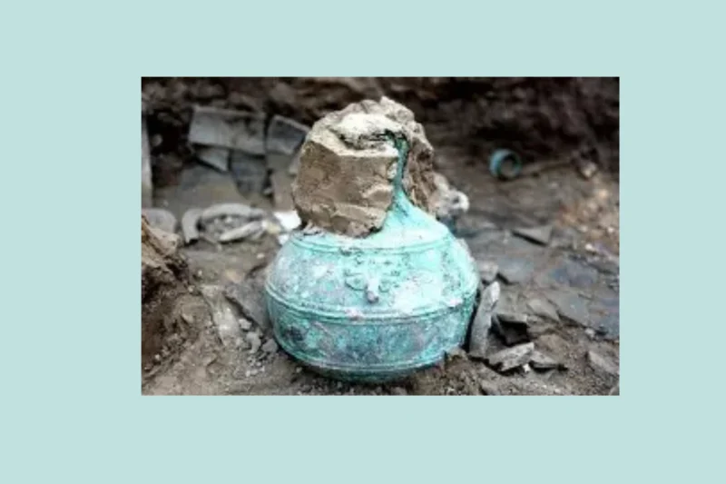 bronze vessel containing ancient millet beer