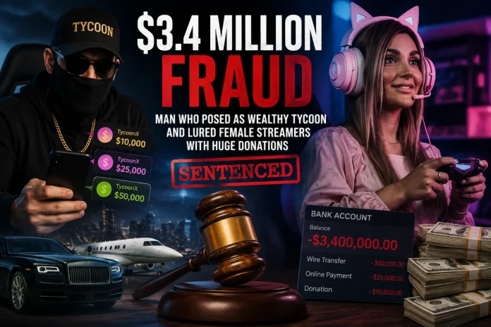 streamer donation fraud sentence