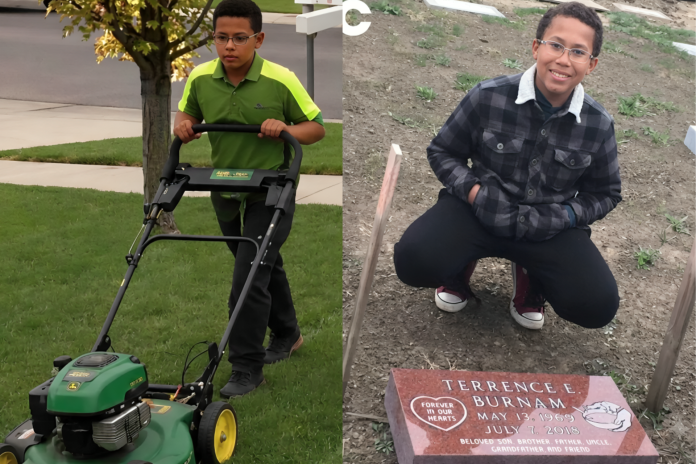 Brandon 11 year old biological father died unmarked grave headstone lawns