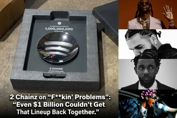 2 Chainz Spotify Billions plaque