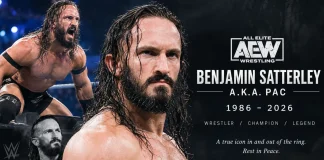 AEW Wrestler Benjamin Satterly, Known as Pac, Reportedly Passes Away Aged 40 AEW wrestler Pac died
