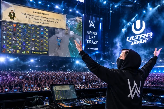 DJ Alan Walker Reportedly Maxed His Old School RuneScape on Ultra Japan Stage