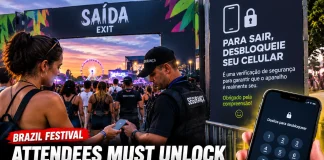 Brazil Festival Reportedly Asks Attendees to Unlock Phones at the Exit Brazil festival phone