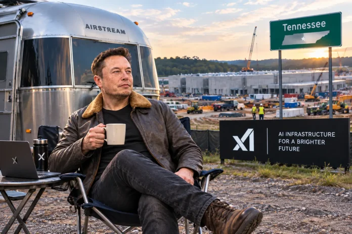Elon Musk Airstream trailer Tennessee