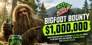 Hard Mountain Dew Is Offering $1 Million to Anyone Who Can Prove Bigfoot Exists Hard Mountain Dew Bigfoot