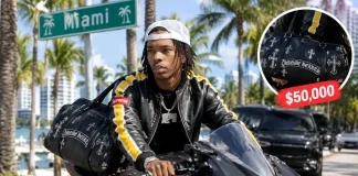 Lil Baby Reportedly Spotted Riding Solo in Miami with $50K Chrome Hearts Bag Lil Baby Miami Chrome Hearts