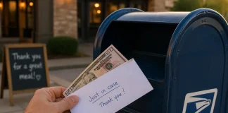 Man Mails $50 to Restaurant Weeks After Worrying He Forgot to Tip Waitress man mails 50 restaurant weeks worried forgot tip waitress