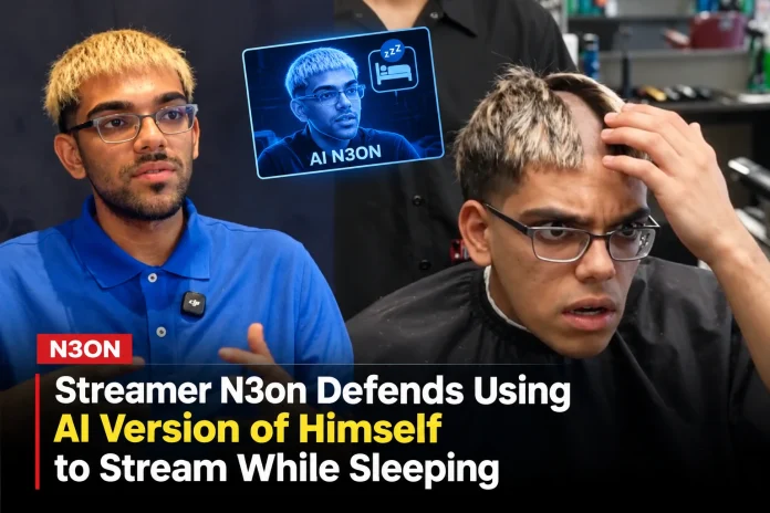 Streamer N3on Defends Using AI Version of Himself to Stream While Sleeping