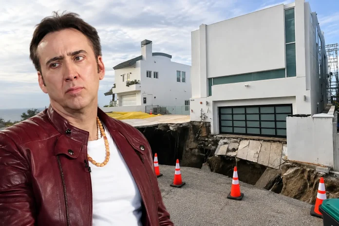 Nicolas Cage's $10.5M Malibu Mansion Nearly Swallowed by Massive Sinkhole
