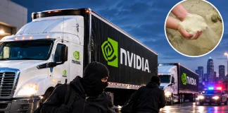 Thieves Reportedly Stole Two Nvidia-Branded Trucks in an Ironic Heist Nvidia logo truck heist