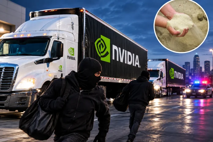 Nvidia logo truck heist