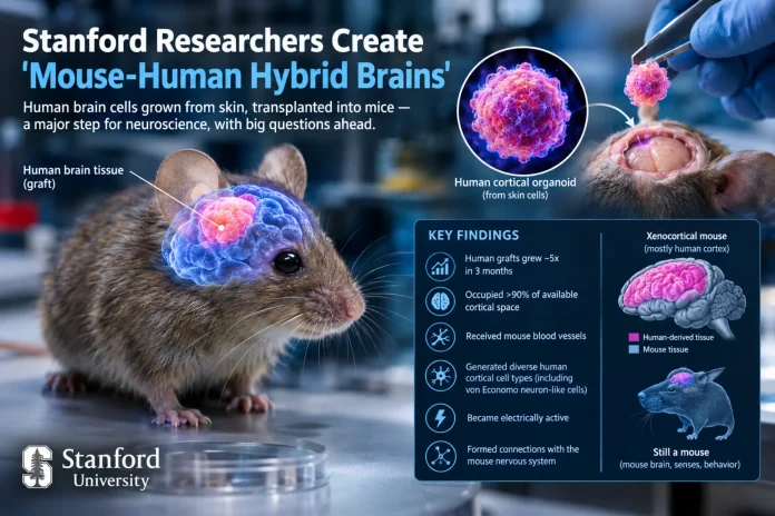 mouse human hybrid brain
