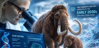 Scientists Use AI and Gene Editing to Revive Woolly Mammoth, First Calf Projected for 2030s Woolly mammoth de-extinction AI