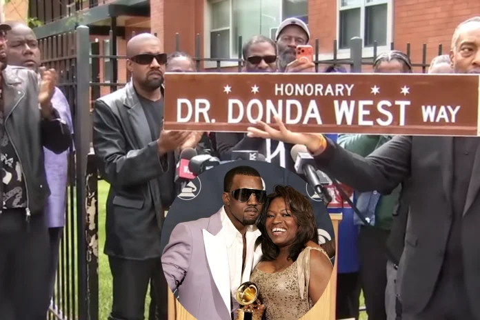Kanye honorary street Donda
