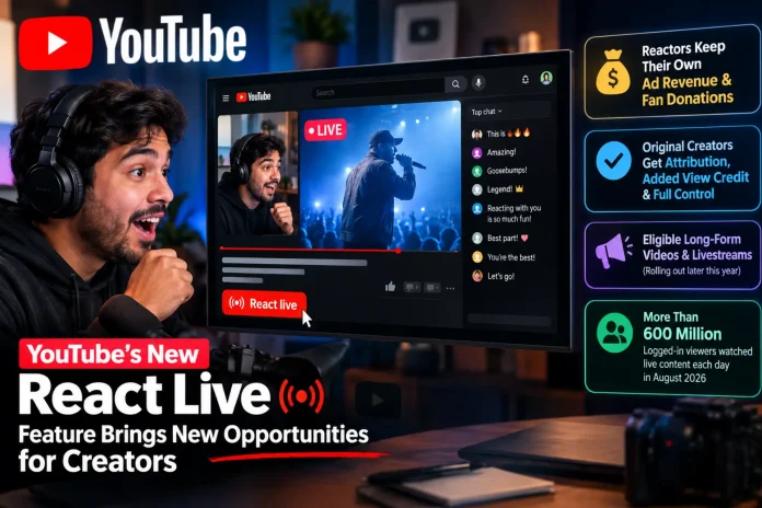 YouTube reaction stream ad revenue