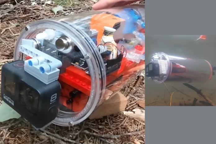 YouTuber built fully functional submarine LEGO ballast depth controls