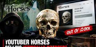 YouTuber Horses Reportedly Selling Human Skulls for $3,000 Each YouTuber Horses human skulls