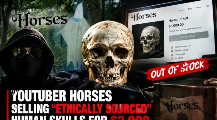 YouTuber Horses Reportedly Selling Human Skulls for $3,000 Each YouTuber Horses human skulls
