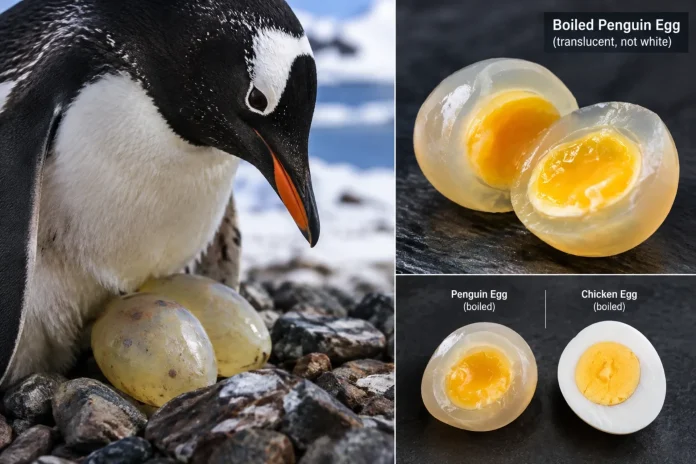 Why Boiled Penguin Eggs Reportedly Turn Translucent Instead of White