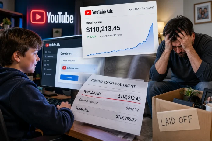 Kid Spends $118k on YouTube Ads—Dad Loses Job After Massive Credit Card Slip