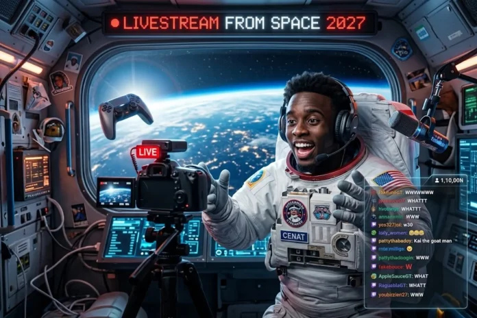 Kai Cenat 2027 space livestream
