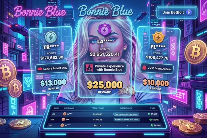 Bonnie Blue baby naming rights BetBolt crypto casino