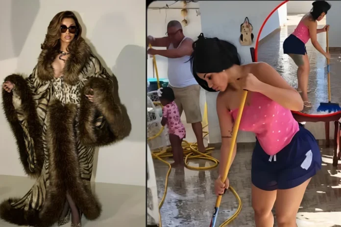 Cardi B Celebrates 34th Birthday by Helping Clean Grandparents’ Home in the Dominican Republic