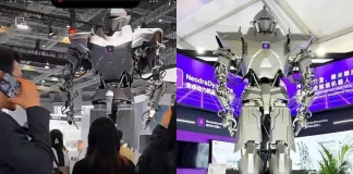 Chinese Robotics Firm Unveils 13-Foot Humanoid Robot Capable of Lifting 1,100 Pounds Chinese 13 foot humanoid robot