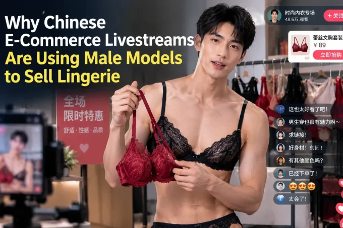 Why Chinese E-Commerce Livestreams Are Using Male Models to Sell Lingerie